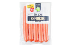 Сосиски варені Вершкові Родинна ковбаска в/с в/у 0.33кг