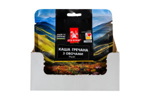 Каша гречана з овочами Сто пудів д/п 73г