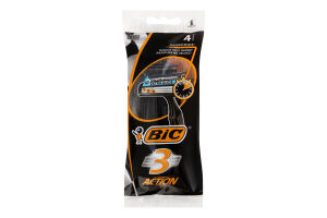 Станок для гоління чоловічий одноразовий Action BIC 4шт