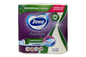 Рушники кухонні 2-х шарові Extra Long Premium Zewa 2шт