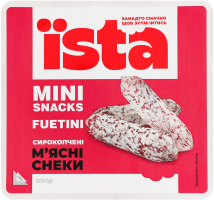 Снеки м'ясні Fuetini Mini snacks Їsta с/к лоток 0.12кг