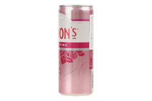 Напиток слабоалкогольный 0.25л 6.4% газированный с джином и тоником Premium Pink Gin&Tonic Gordon's ж/б