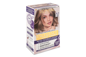 Крем-фарба д/волосся Екселенс Кул Крем 8.11 ультрапопелястий світло-русявий Лореаль