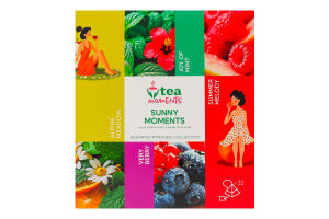 Чай ассорти в пирамидках Sunny moments Tea Moments к/у 32х1.7г