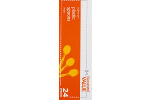 Guaranteed Value Heavy Duty Plastic Spoons - 24 CT