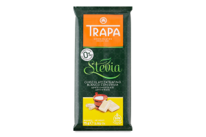 Шоколад белый без сахара с подсластителями Stevia Trapa м/у 75г