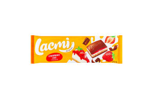 Шоколад молочний Strawberry cake Lacmi Roshen м/у 275г
