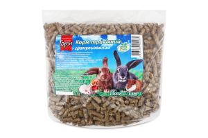 Корм д/гризунів трав"яний гранульований 1кг Топсі