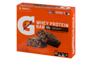 Gatorade Whey Protein Bar Chocolate Chip - 6 CT