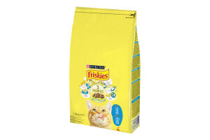 Корм сухий повнораціонний для дорослих котів З лососем та овочами Friskies м/у 1.5кг