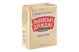 Дрожжи хлебопекарные прессованные Экстра Премиум Львівські дріжджі м/у 100г