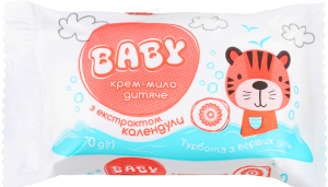 Крем-мило дит. Baby 70 г з екстрактом календули