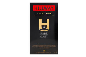Чай черный байховый мелкий с ароматом бергамота и цедрой апельсина Earl Grey Exclusive Hillway в/с к/у 25х2г