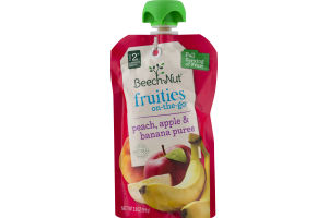 Beech-Nut Stage 2 Fruities On-The-Go Peach, Apple & Banana Puree