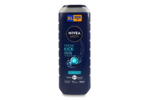 Гель для душу для тіла, обличчя і волосся 5в1 Заряд свіжості Nivea Men 500мл