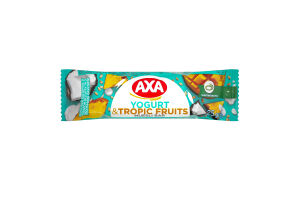 Батончик зерновой Yogurt&Tropic fruits Axa м/у 25г