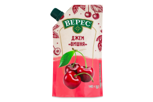Джем нестерилизованный Вишня Верес д/п 140г
