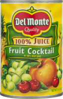 Del Monte 100% Juice Fruit Cocktail In 100% Fruit Juice