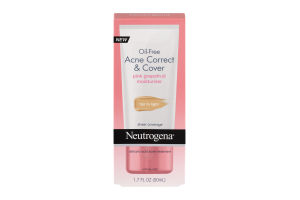 Neutrogena Acne Correct & Cover Oil-Free Moisturizer Pink Grapefruit