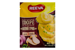 Пюре картофельное быстрого приготовления Белый гриб Reeva м/у 40г