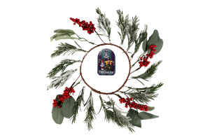 Прикраса декоративна Вінок з калиною 33см