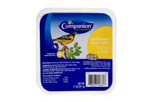 Companion Suet Cake for Wild Birds Sunflower