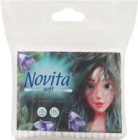 Палочки ватные косметические The forest song Soft Novita 160шт