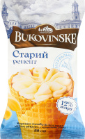 Мороженое 12% пломбир в сахарном рожке Крем брюле Старый рецепт Bukovinske м/у 80г