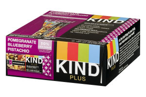 KIND Plus Pomegranate Blueberry Pistachio + Antioxidants Bars - 12 CT