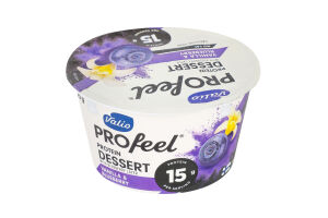 Десерт сирков Valio PROfeel ПротеїнВанілЧорн б/лак