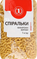 Вироби макаронні Спіральки ТМ "1" м/у 1кг