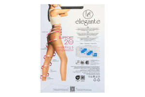 Колготки жіночі Elegante Support Modelling&Compression 20den 3 nero