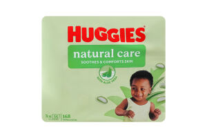 Серветки вологі для дітей Natural Care Huggies 3х56шт