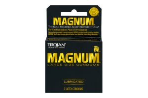 Trojan Large Size Condoms Magnum - 3 CT
