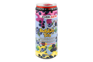 Напій безалкогольний Bubble Tea Blueberry Blackberry слабогазований 330мл ж/б Ever Aid