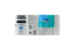 Папір туалетний 3-х шаровий 160 листів Sensitive Extra Care Snow Panda 16шт