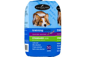 Champion Breed Training Pads Lavender Standard Size - 50 CT