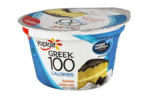 Yoplait Greek 100 Calories Fat Free Yogurt Boston Cream Pie