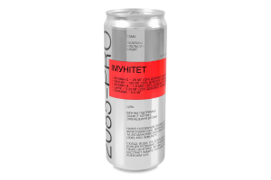 Напиток безалкогольный газированный минерализованный фруктосодержащий и витаминосодержащий Иммунитет Pro 2085 ж/б 0.33л