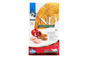 Корм сухий для дорослих котів Chicken Spelt Oats&Pomegranate N&D Ancestral Grain Farmina м/у 300г