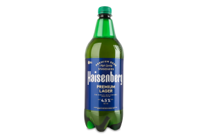 Пиво 1л 4.5% светлое фильтрованное пастеризованное Премиум Лагер Haisenberg п/бут