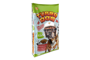Корм сухий повнораціонний для дорослих собак With pork Turbo Dog м/у 10кг