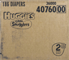 Huggies Little Snugglers Diapers Size 2 - 186 CT