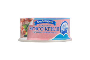 Мясо криля натуральное Аквамарин ж/б 100г