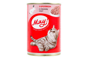 Корм для котов с кроликом Мяу! 415г