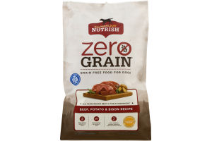 Rachel Ray Nutrish Zero Grain Grain Free Food For Dogs Beef, Potato & Bison Recipe