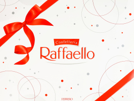 Конфеты хрустящие в кокосовой стружке с целым миндальным орехом Raffaello к/у 400г
