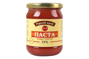 Паста томатная 15% Рідний край с/б 485г