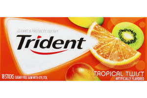 Trident Sugar Free Gum Tropical Twist - 18 CT