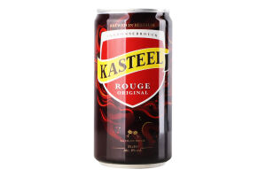 Пиво 0.25л 8% темное фильтрованное пастеризованное Rouge Kasteel ж/б